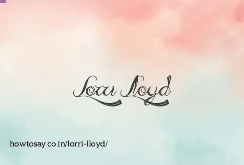 Lorri Lloyd