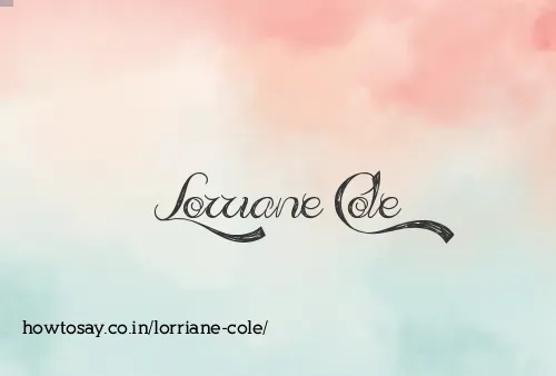 Lorriane Cole