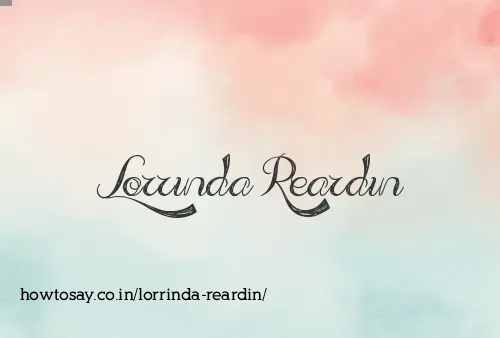 Lorrinda Reardin