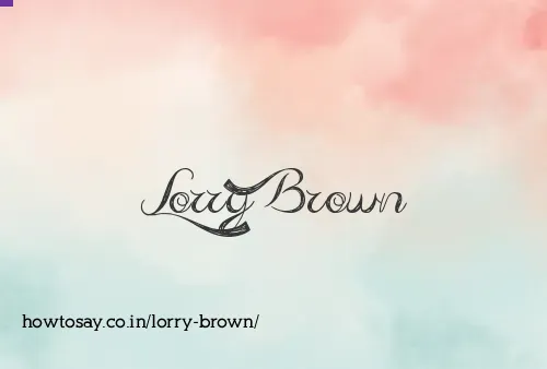 Lorry Brown