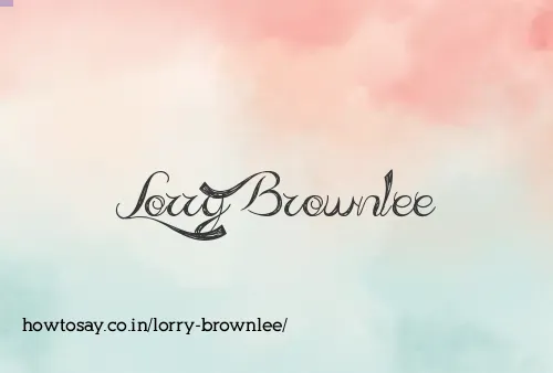 Lorry Brownlee