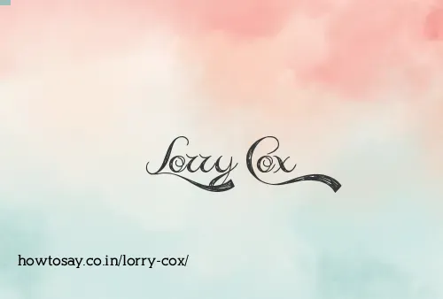 Lorry Cox