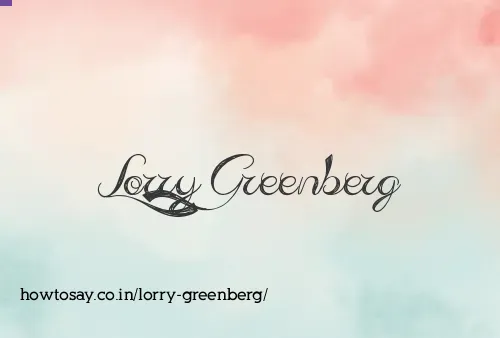 Lorry Greenberg