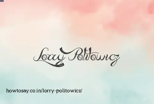 Lorry Politowicz