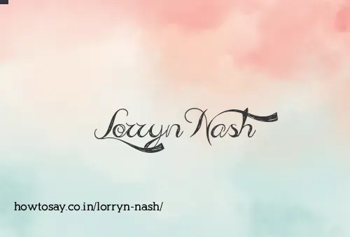Lorryn Nash