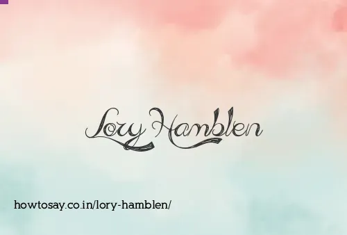 Lory Hamblen