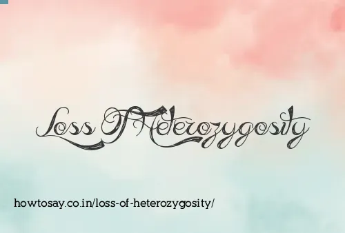 Loss Of Heterozygosity