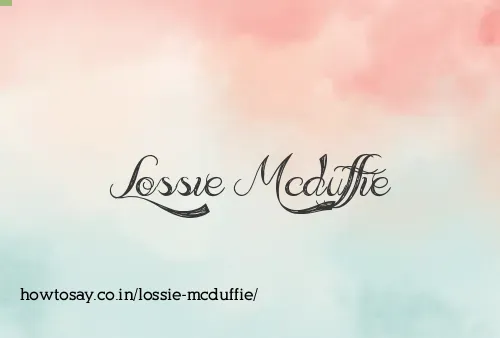 Lossie Mcduffie