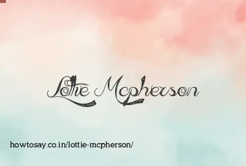 Lottie Mcpherson