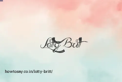 Lotty Britt