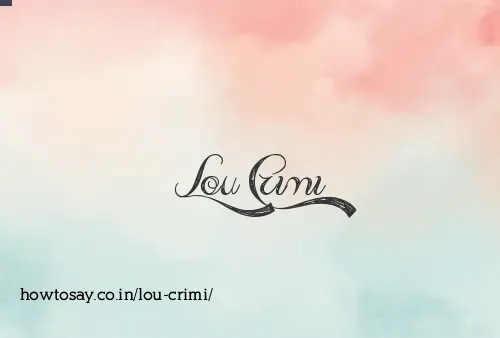 Lou Crimi