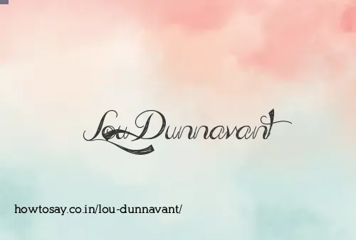 Lou Dunnavant