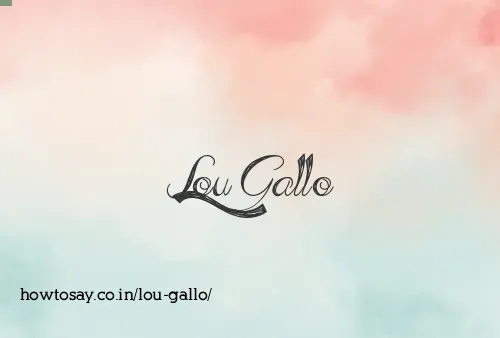Lou Gallo