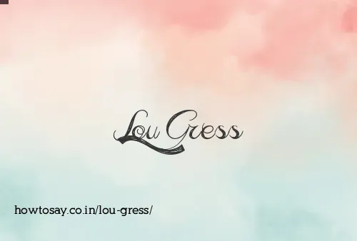 Lou Gress