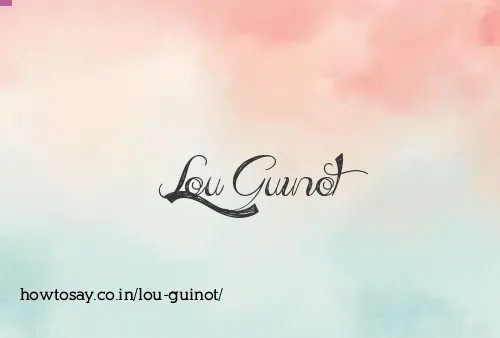 Lou Guinot