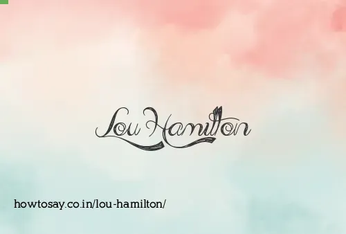 Lou Hamilton