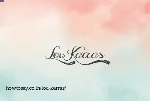 Lou Karras