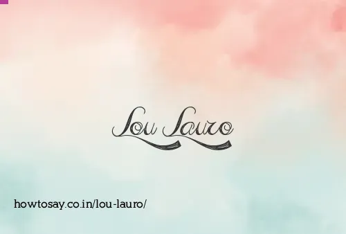 Lou Lauro