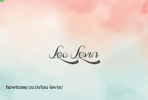 Lou Levin