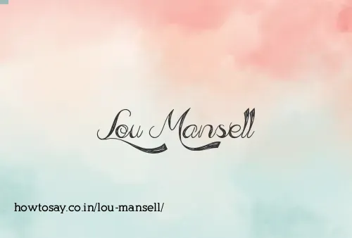 Lou Mansell