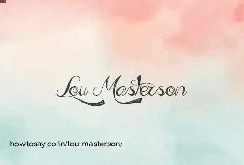 Lou Masterson