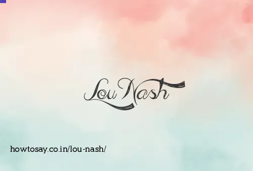 Lou Nash