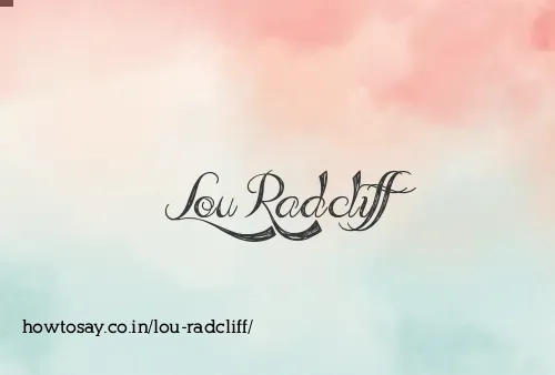 Lou Radcliff