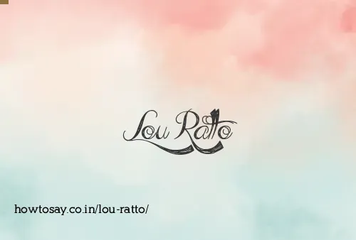 Lou Ratto
