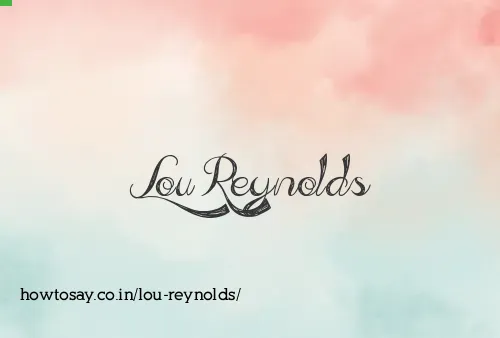 Lou Reynolds