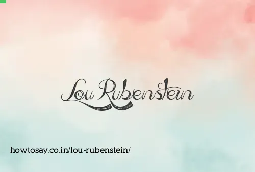 Lou Rubenstein