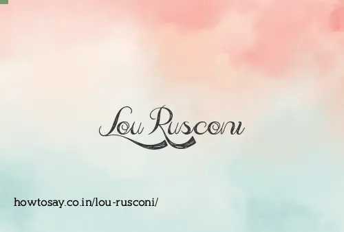 Lou Rusconi