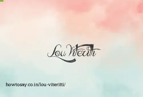 Lou Viteritti