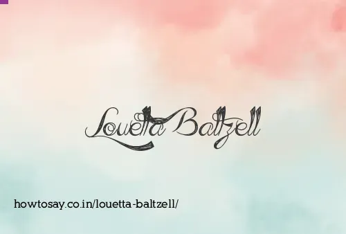 Louetta Baltzell