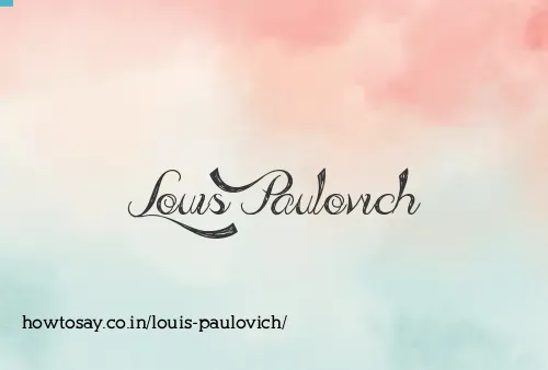 Louis Paulovich