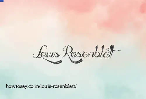 Louis Rosenblatt