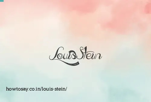 Louis Stein