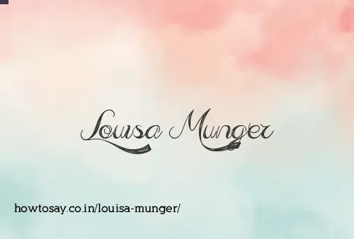 Louisa Munger