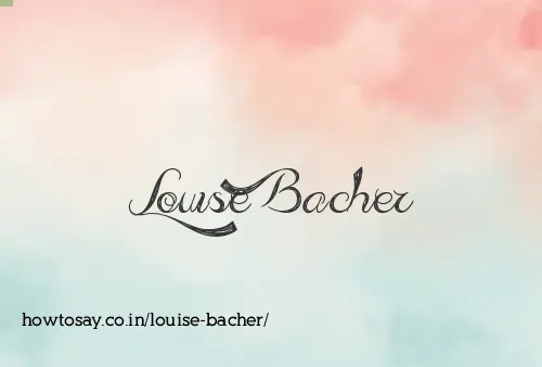 Louise Bacher