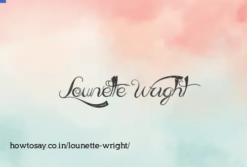 Lounette Wright