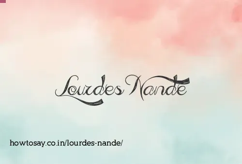 Lourdes Nande