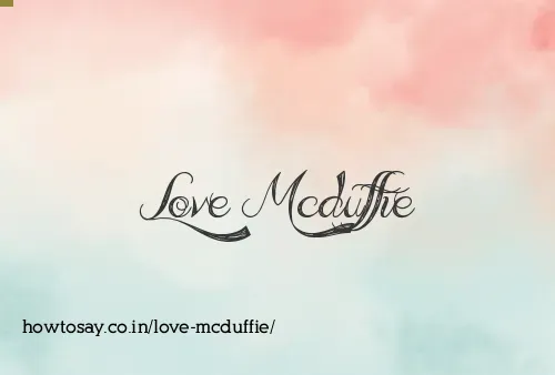 Love Mcduffie