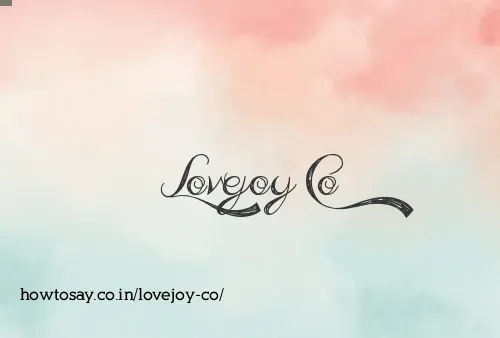 Lovejoy Co