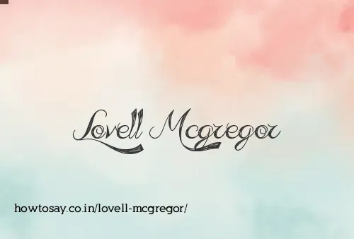 Lovell Mcgregor
