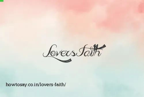 Lovers Faith