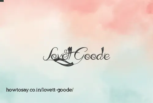Lovett Goode