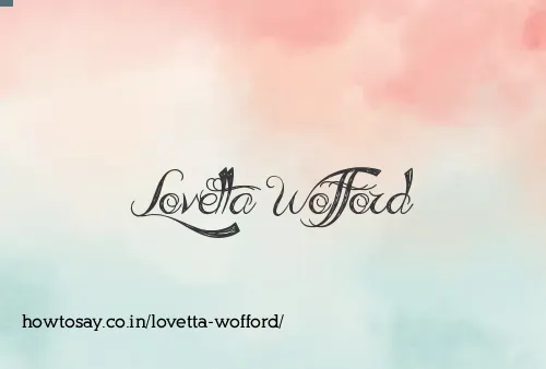 Lovetta Wofford
