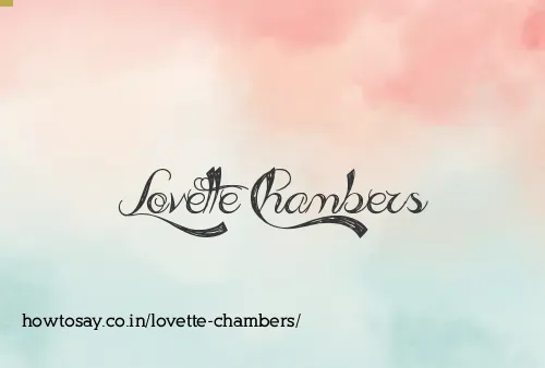 Lovette Chambers