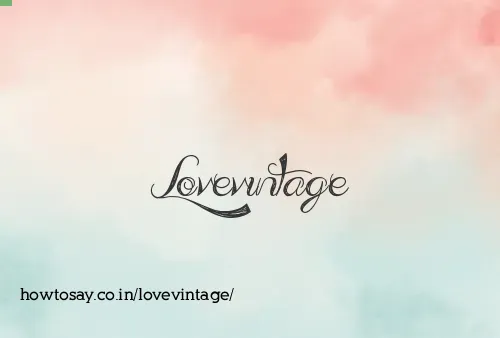 Lovevintage