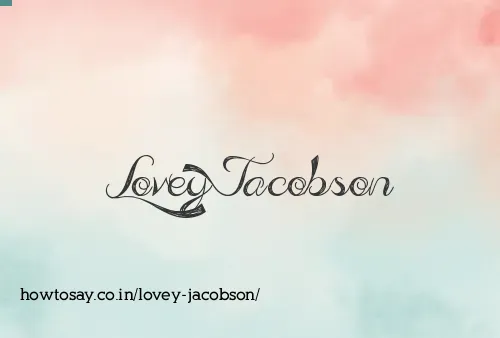 Lovey Jacobson