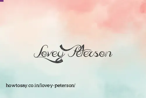 Lovey Peterson